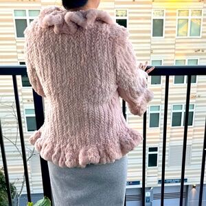 Rabbit fur (100%) coat